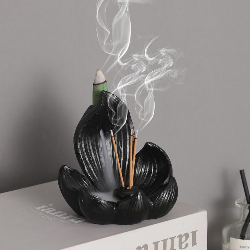 Incense Burner Stick Holder Buddhism Lotus Line Incense Plate Sandalwood Coil Base Temples Yoga Studios Home Decoration New