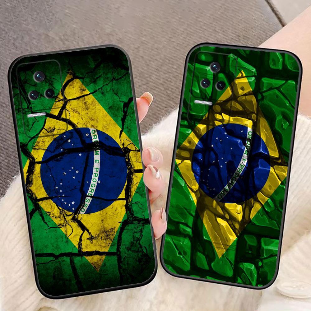 National Flag Of Brazil Soccer Phone Case For OPPO RENO 15 15F 14 14F 13 13F 12 11 11F 10 8T 8 7 6 5 4 4F LITE Plus Case Cover