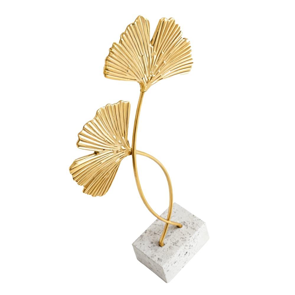 5.51in Nordic Style Metal Tabletop Decor  Study Desk Interior Figurine