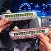 Rhinestone Car Temporary Parking Sign Luminescent Stop Sign Card Plate  Car Decoration