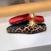 Mode 2025 Neue Leder Elegantes Temperament Metallschnalle Fischmaul Pantoletten Modische Flache Schuhe Coole Pantoletten Sommer Trend