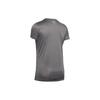 Under Armour Velocity Solid Crew Tee Women Tops Carbon-Heather 1298706-090