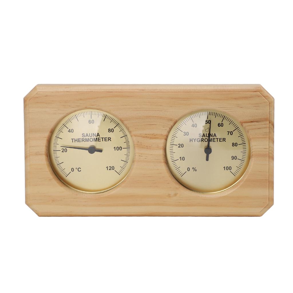 2 in 1 Holz Sauna Thermometer Hygrometer Für Hotel Sauna Raum Dual Temperatur- und Feuchtigkeitsmesser Wandmontiert