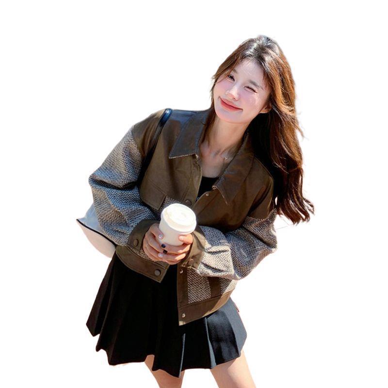 2025 Myllard Women's Versatile Leather Jacket - Stylish Loose Fit for Autumn and Spring