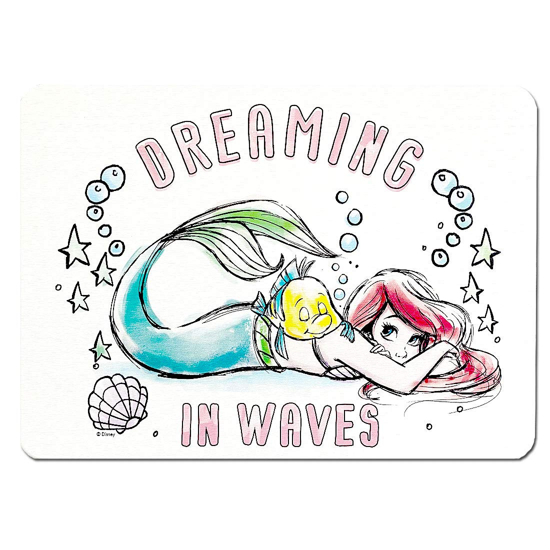 

Disney Diatomaceous Earth Bath Princess Ariel Foot for Kids Asbestos-Tested Mat, Design, Large, Draining, Pad, Cute, Stylish, (Ariel) [Used]