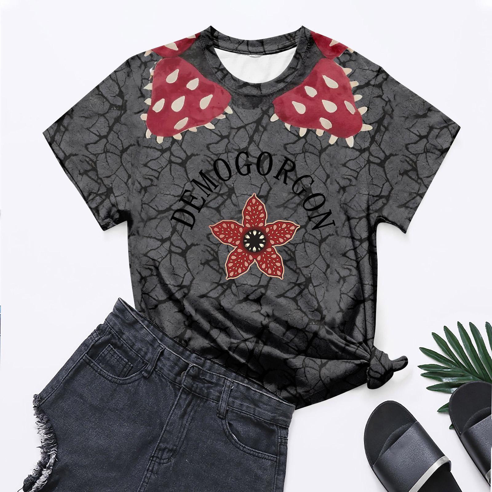 

Модные топы с круглым вырезом, рукавами реглан и коротким рукавом, рабочая одежда с принтом, женские летние топы XL винный