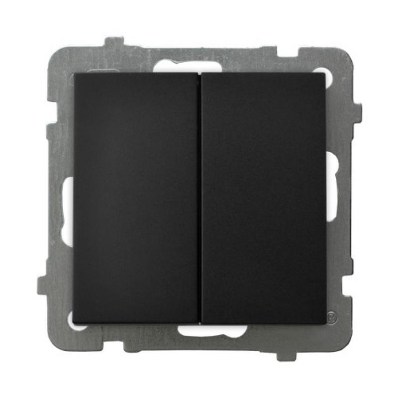 Ospel AS Black - Single-pole Switch ŁP-1G//33