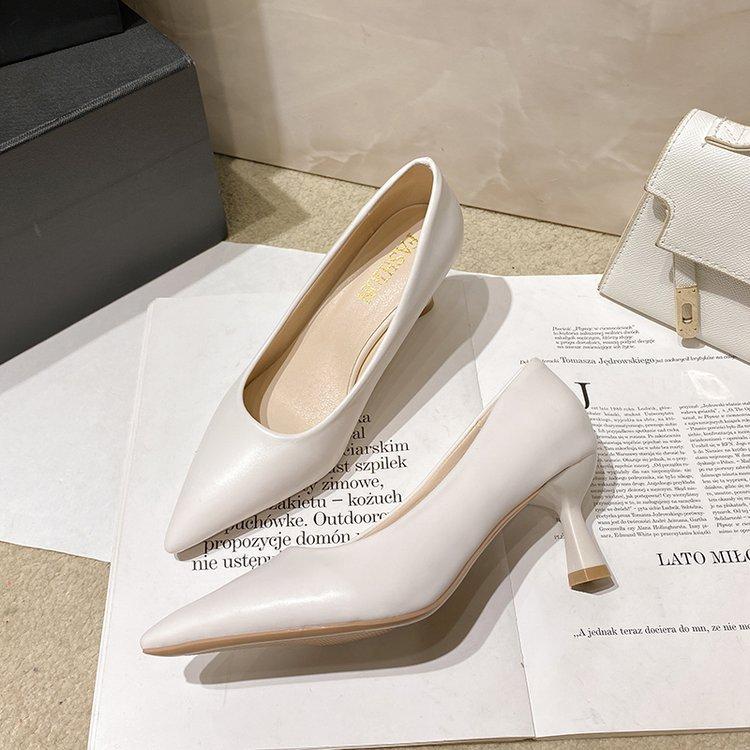 High Heels Single Shoes Women's 2025 Autumn New Pointed High Sense Shallow Mouth Pointed Thin Heel Temperament Fashion