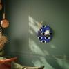 Geometric Eyes Oval Shelf Black