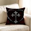 Chic Style Luxury Bilng Bling Gothic Cross Personalized Picture Text Home Decorative Pillows Household Gifts 45x45cm
