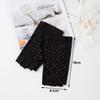 Cotton Women Half-finger Gloves Anti-slip Driving Gloves Fashion Sunscreen Gloves  Outdoor Sports