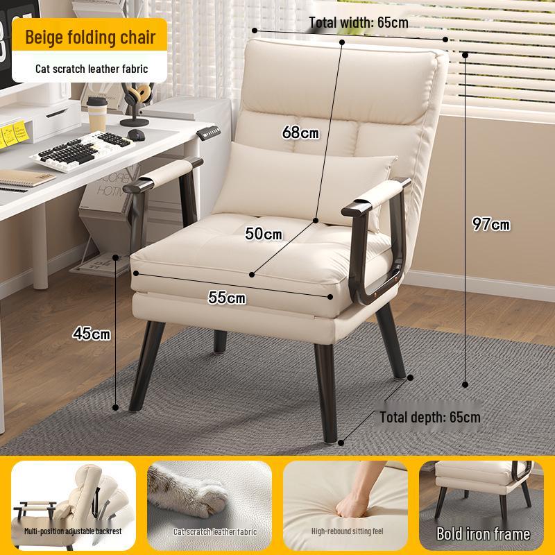 Convertible Sofa Chair: Foldable Sofa Bed for Office, Nap, and Home Use; Ideal for Sitting, Sleeping, and Lounging.