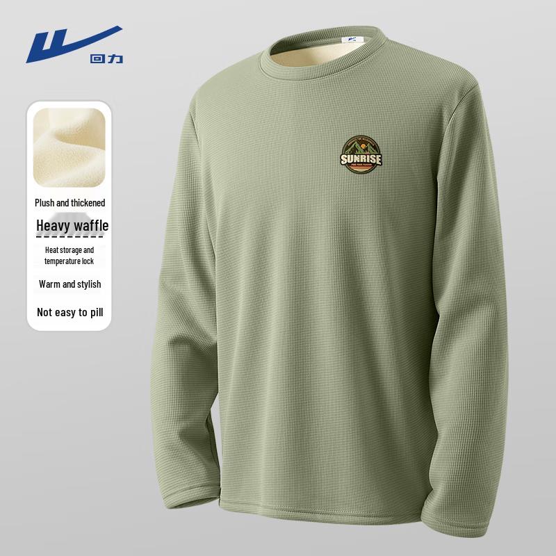 

Warrior Men s Waffle Fleece Lined Thermal Long Sleeve T-Shirt L