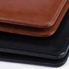 PU Leather Conference Folder with Clipboard Multiple Pocket Card Pocket Pen Slot Clipboard Business Document File Folder