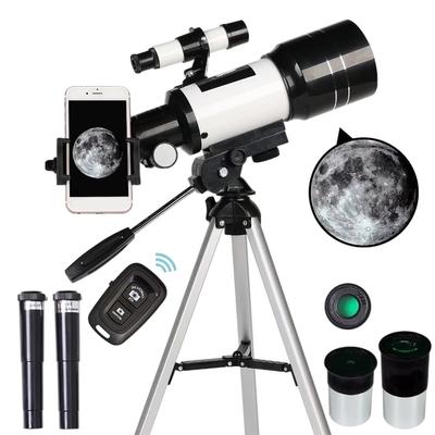 Travel Telescope Professional Travel Telescope 70mm Aperture Refractor Astronomical Refractor Telescopes for Astronomy Beginners