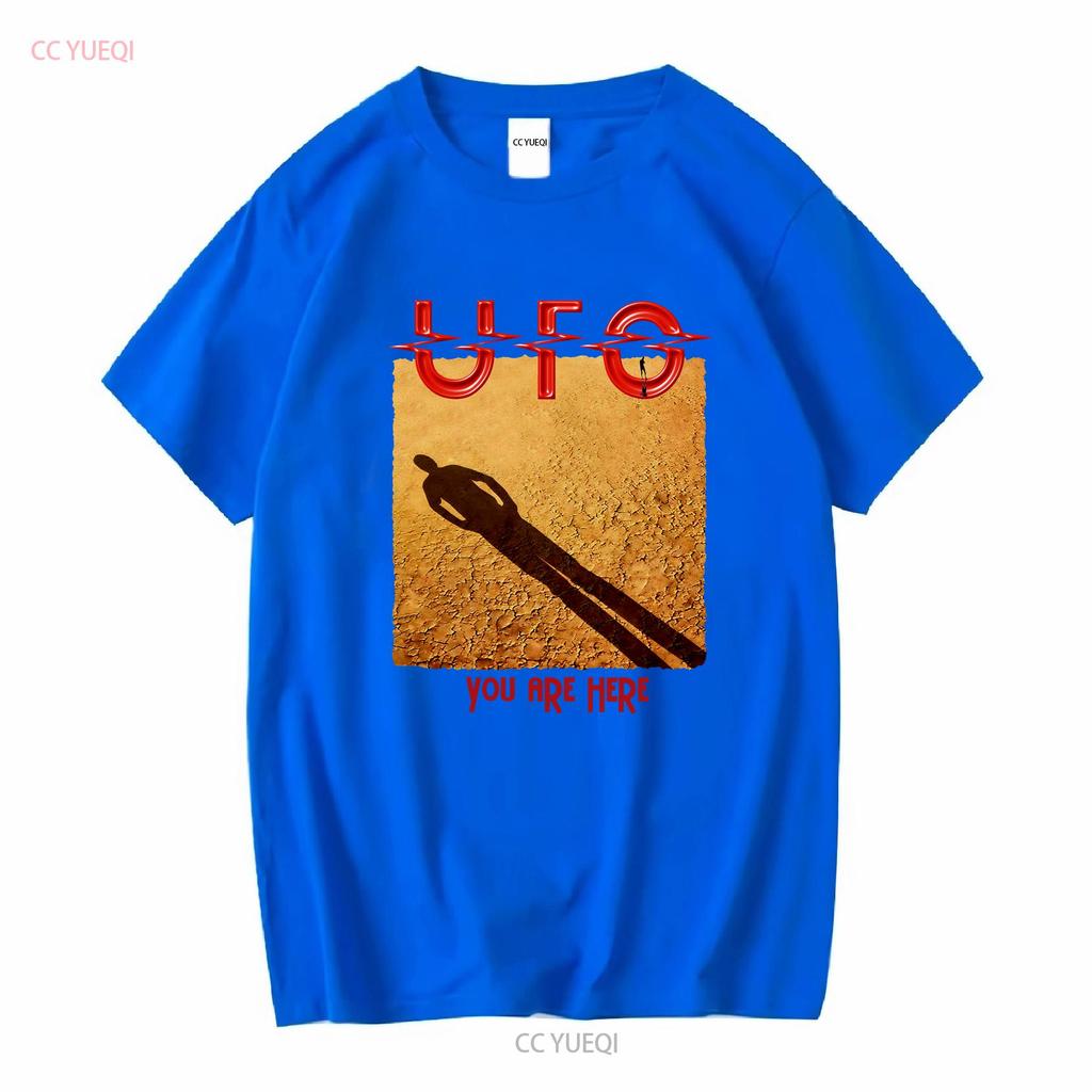 T-shirt UFO Band Album You Are Here Metal Rock Music vintage Lavata Comoda abbigliamento firmato Elasticizzata Moda casual