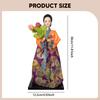 Koreanischer Hanbok Puppe Asiatische Handwerksfigur Sammlerstück Ornament Damenstatuette 12 Zoll für