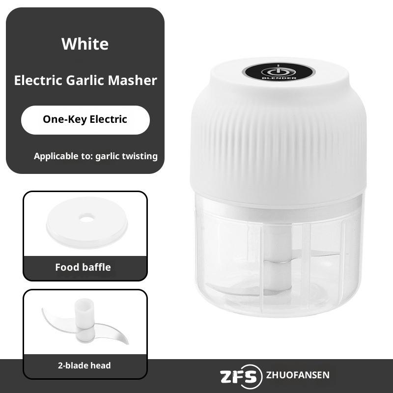 

Портативная электрическая чеснокодавилка Мини измельчитель для продуктов овощей чеснока чили мяса