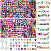 Cross-border DIY Bracelet & Necklace Kit: 36 Polymer Clay Beads with Fruit, Animal, Letter, Horse Pendants