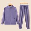 Women's 2024 Autumn Casual Sportswear Set: Long Sleeve Top & Elastic Cuff Straight-Leg Pants.