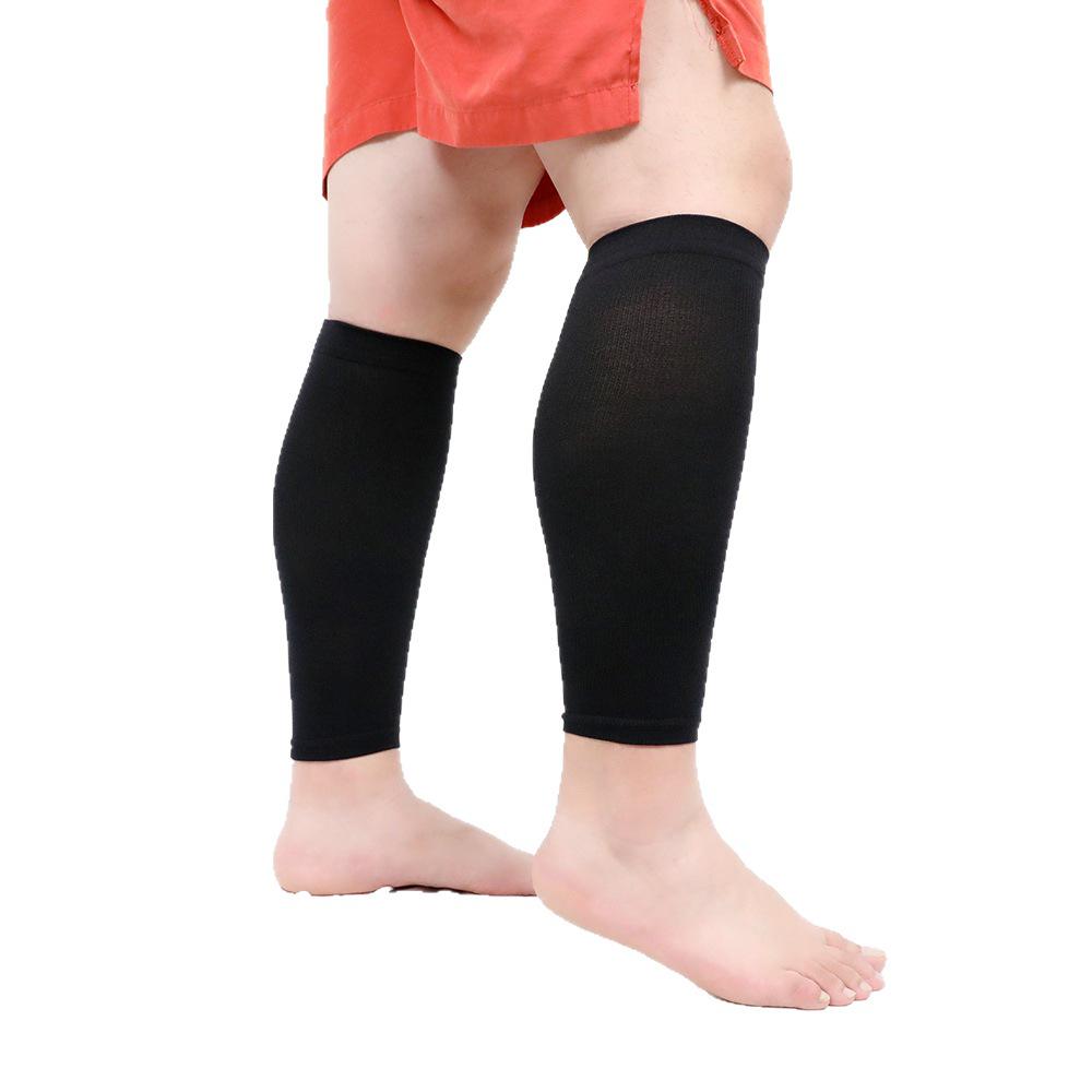 Plus Size Solid Color Compression Leg Sleeves for Outdoor Fitness