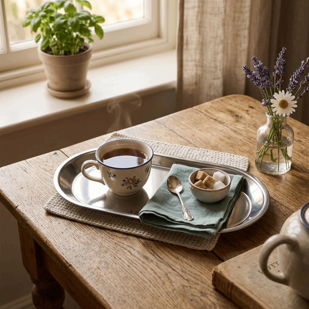 Oval Pastry Tray Smooth Dessert Plate Easy Cleaning Creative Plate Afternoon Tea S