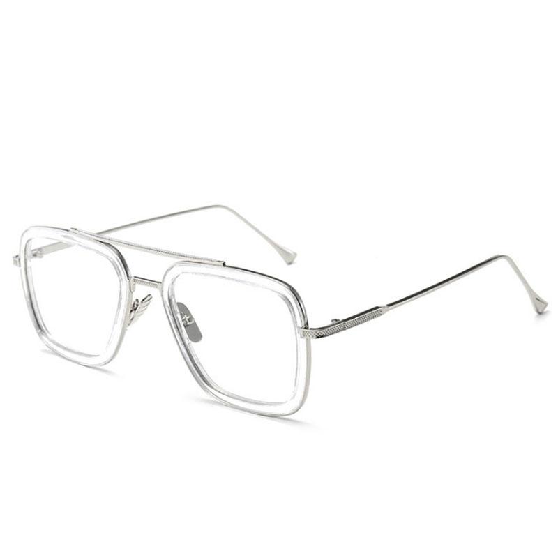 New Mens Metal Square Sunglasses Fashion Mens UV Resistant Sun Glasses Classics Vintage Male Eyewear Fit UV400 Oculos De Sol