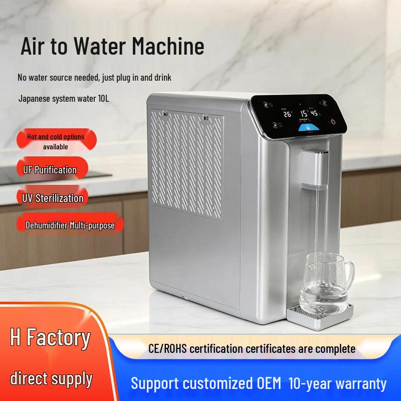 10L Solar-Powered Air Water Generator with UV Sterilization