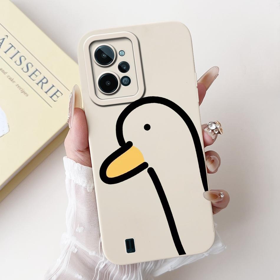 For Realme C31 Case RealmeC31 C 31 4G RMX3501 2022 Cute Cartoon Camera Protective Shockproof Soft Silicon Phone Cases