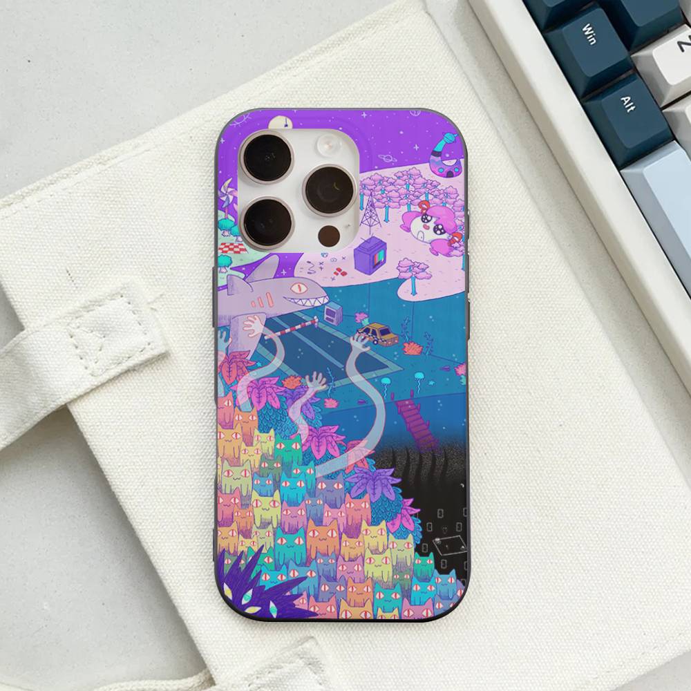 O-Omori Game Phone Case For iPhone 17 16 15 11 12 13 14 Pro Max Soft Corrugated Silicone Cover Case