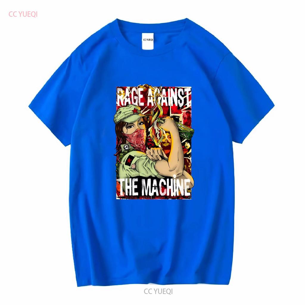 Rage Against The Machine White T Shirt J87168 Long or Short Sleeves Vintage Washed Comfortable Soft Fashion Unisex Graphic