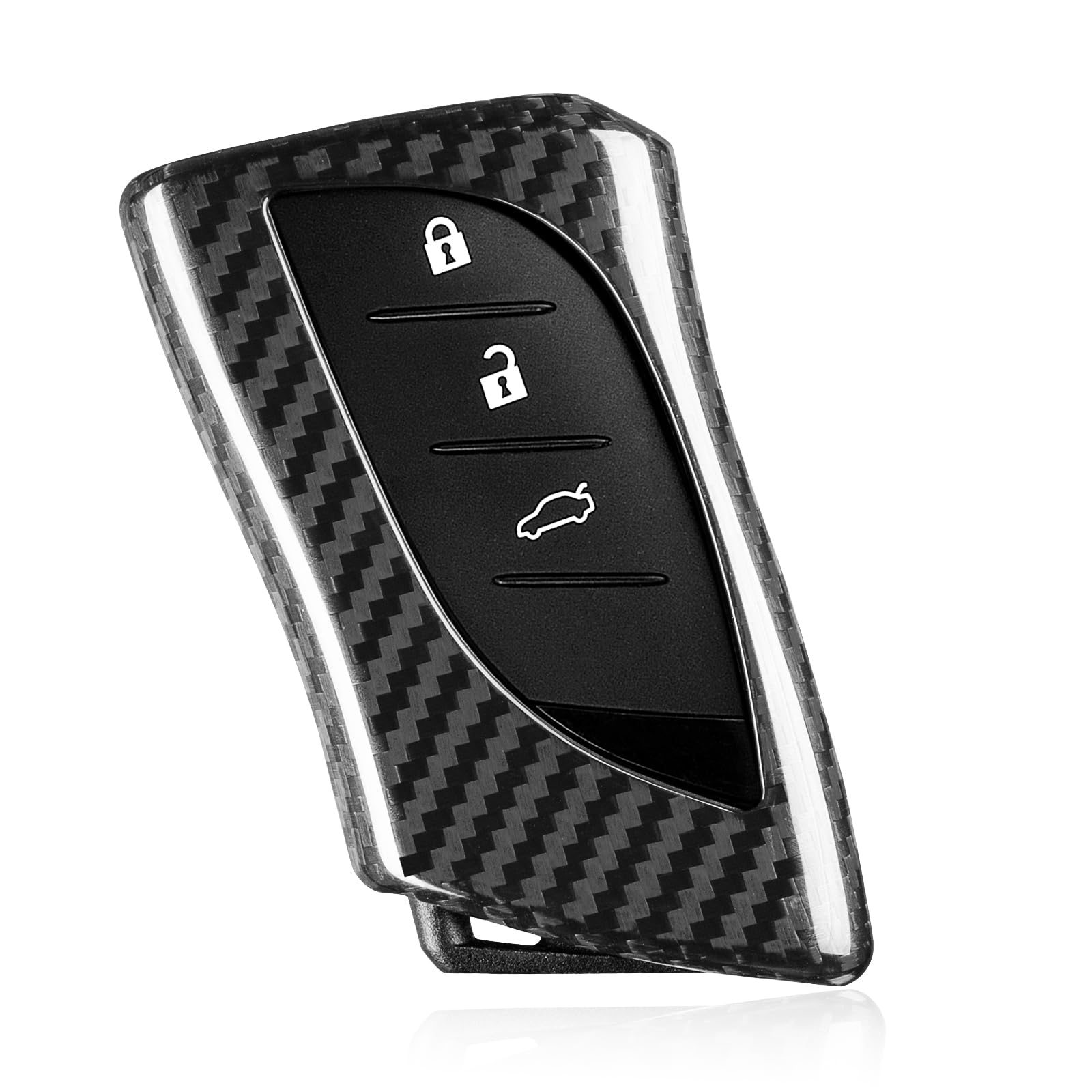 

[T-carbon] Чехол для ключа Lexus Настоящий карбон Чехол для ключа UX200 UX 250h LC500 LS500 RZ450 10*6*2cm чёрный