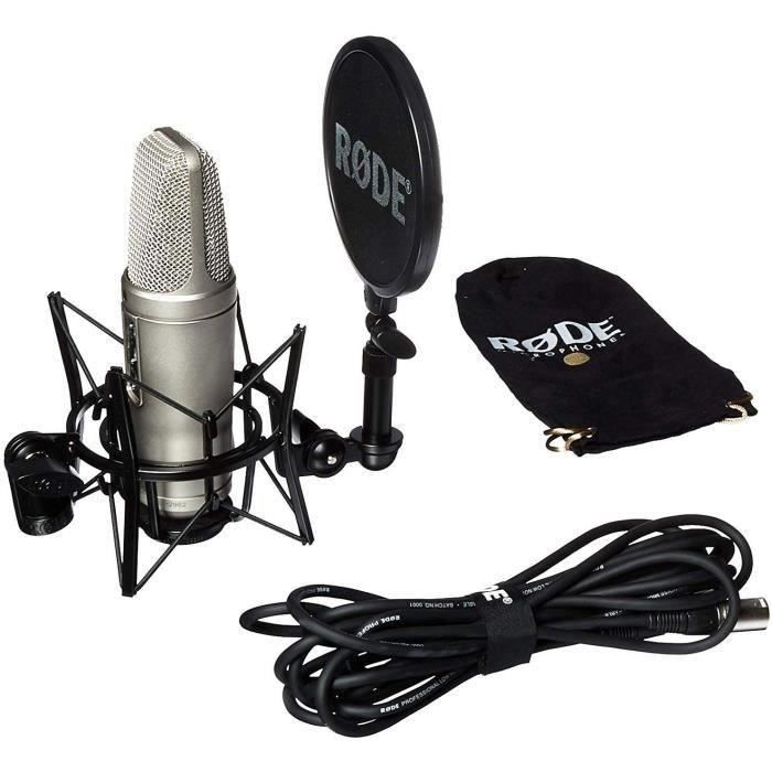 Microfono Rode nt2a - con supporto sm6 - nero nero