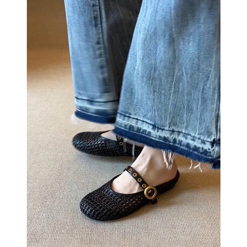 Baotou Half Slippers Women's Summer Wear Hole Shoes Sandals One Pedal Lazy Shoes