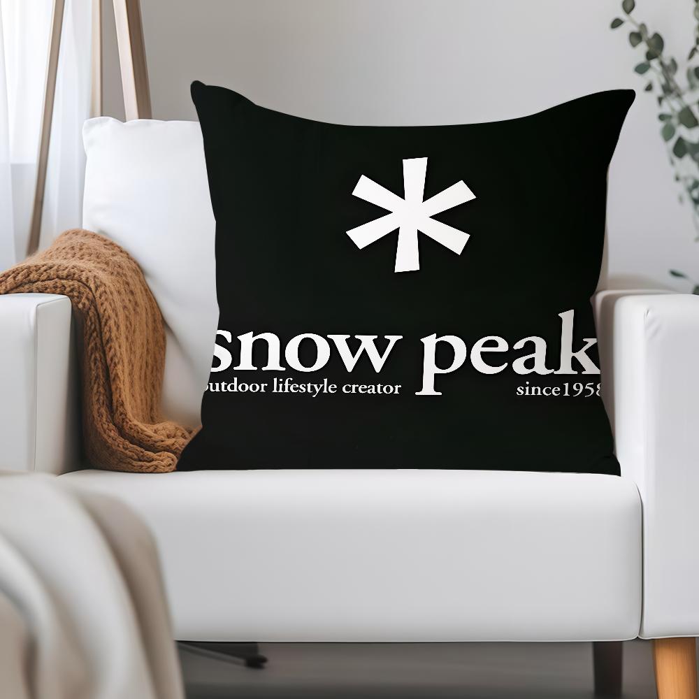 Japanese Outdoor Brand S-Snow P-Peak Pillow Case Applicable Space For Guest Rooms Interiors Cars Office House Decoration