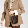 Genuine Leather Crossbody Bag Small and Lightweight, Vertical Mini Cowhide Bag Mobile Phone Bag