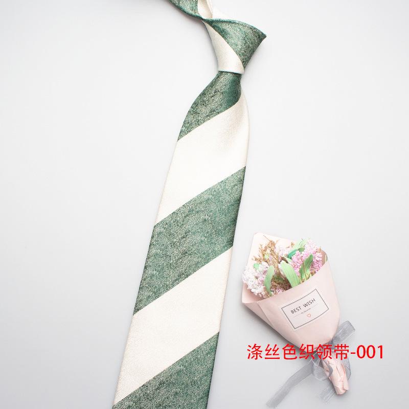 8Cm Coarse Striped Tie, Men'S And Women'S Retro Shirt, Suit, Uniform Tie