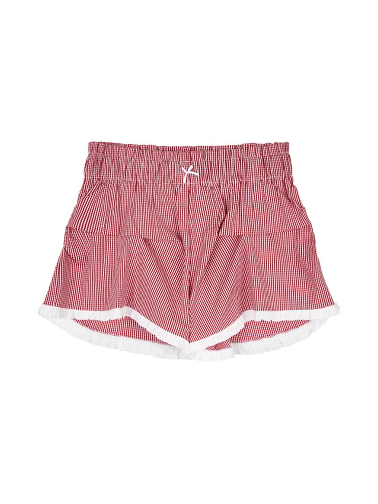 OVT-U Cozy Check Shorts_Red