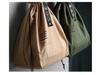 Nordische minimalistische isolierte Canvas-Bento-Tasche mit Kordelzug