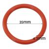10PCS CS4.3mm Silicone O RING For DeLonghi Coffee 43.6*35*4.3 mm O-Ring VMQ Gasket seal Thickness 4.3mm ORing Red Rubber