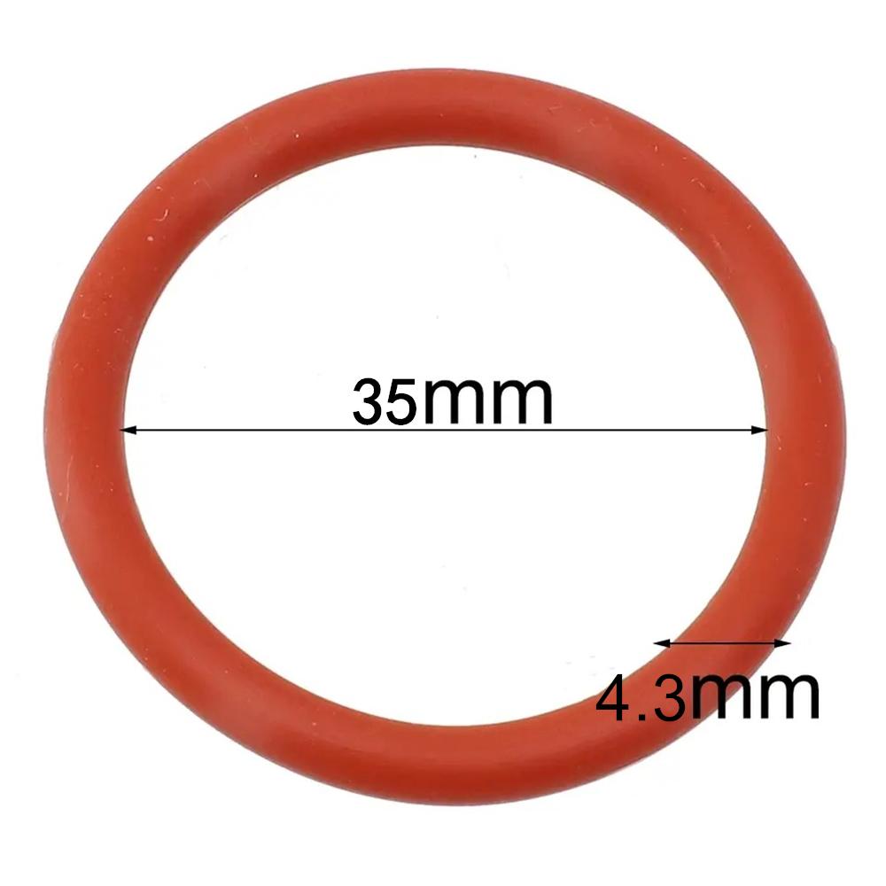 10PCS CS4.3mm Silicone O RING For DeLonghi Coffee 43.6*35*4.3 mm O-Ring VMQ Gasket seal Thickness 4.3mm ORing Red Rubber