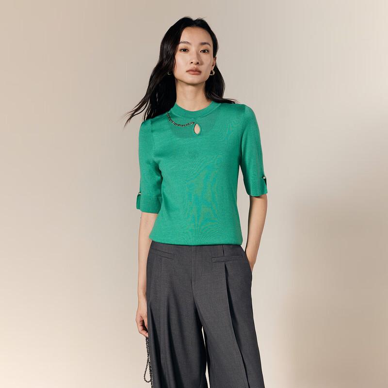 

Gejin Women s Autumn Mid-Sleeve Lambswool Blend Knit Sweater XXL