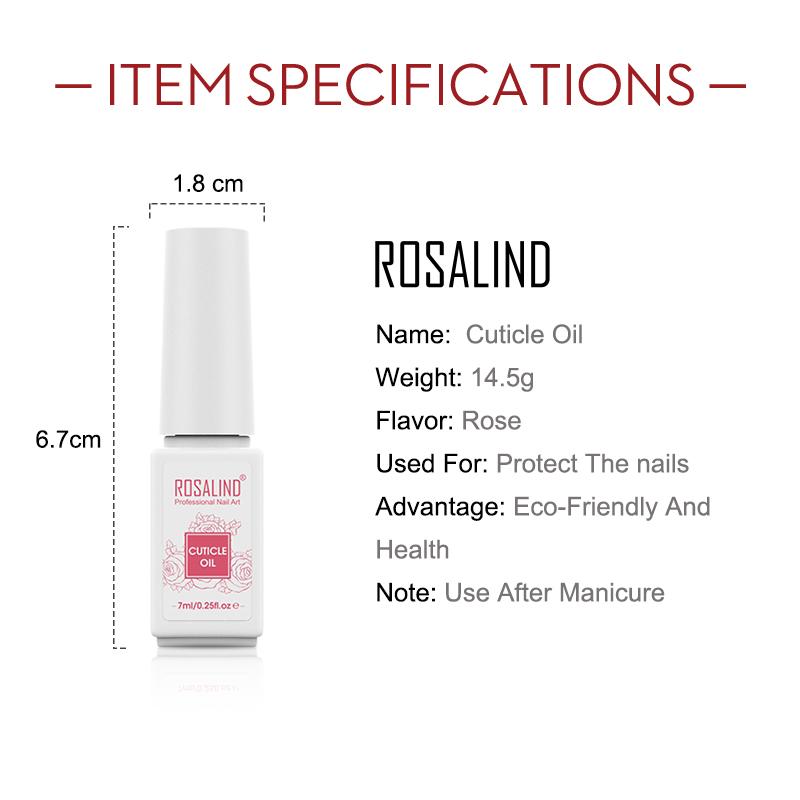 NAILWIND 1PCS Cuticle Oil Nourishment Oil Cuticle Nutrition Oil Moisturizing 7ml Rose Flavor Manicure Nail Art Nutrition Treatment Care Tool