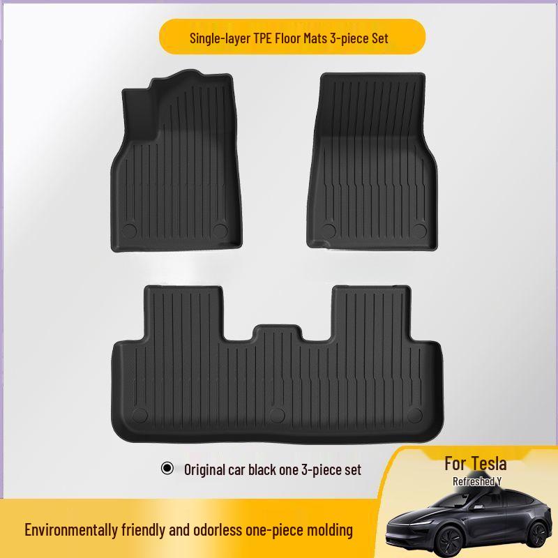 TPE Floor Mats for 2025 Tesla Model 3/Y, Full Coverage
