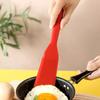 Silicone Egg Frying Spatula Slanted Edge Colorful&Heat Resistant Pot Protecting&Hanging Hole Kitchen Tool for Pancakes/Steaks