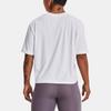 Under Armour Live Novelty Logo Print Crew Neck Short Sleeve T-Shirt Women tops White 1369881-100