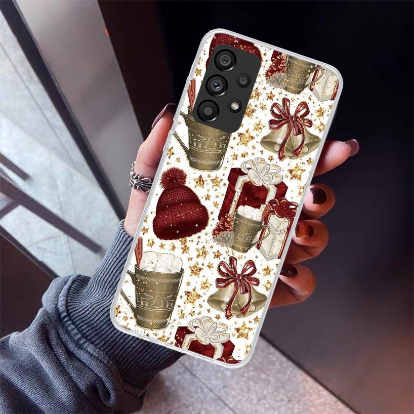 Winter Coffee Christmas Phone Case For Samsung Galaxy A17 A16 A15 A14 A13 A57 A56 A55 A54 A53 A37 A36 A35 A34 A33 A26 A25 A24 A2