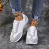 Large-sized White Sneakers, Women's Shoes, Flat Sneakers, New Spring 2025 Korean-style Fashionable Sports Shoes, Versatile and Lightweight