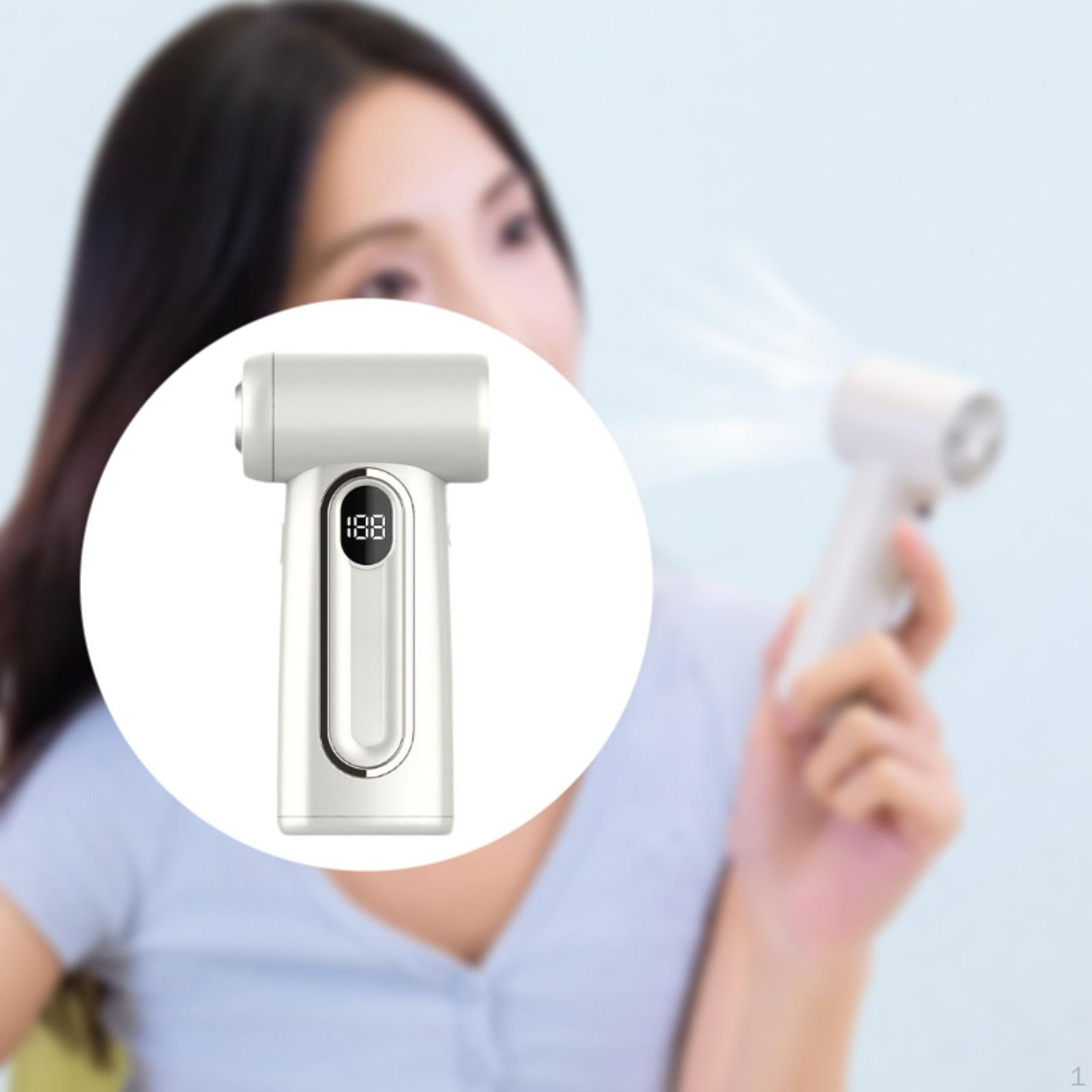 

Ручной фен с вентилятором, зарядка с бесщеточным двигателем, охлаждение, персональный для офиса, общежития белый