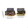 2 Pieces Sculpture Statue Collectible Creative Miniature Gardening Landscape Resin Cottage Ornament